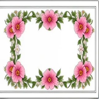 flower transparent border