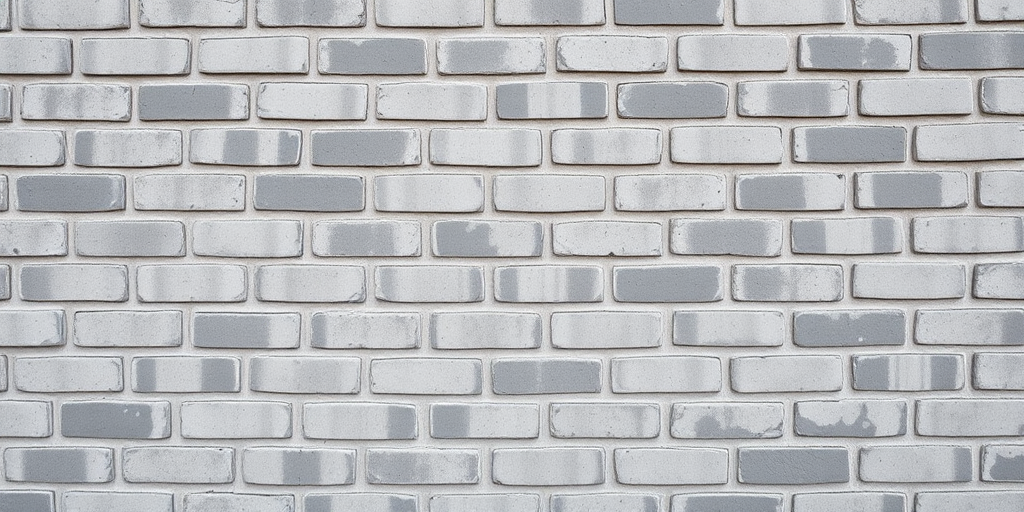 Generate a high-resolution texture image of a gray brick wall with a standard camera set at ISO 100, aperture f/8, and a focal length of 50mm, using a macro lens for detailed close-up capture.