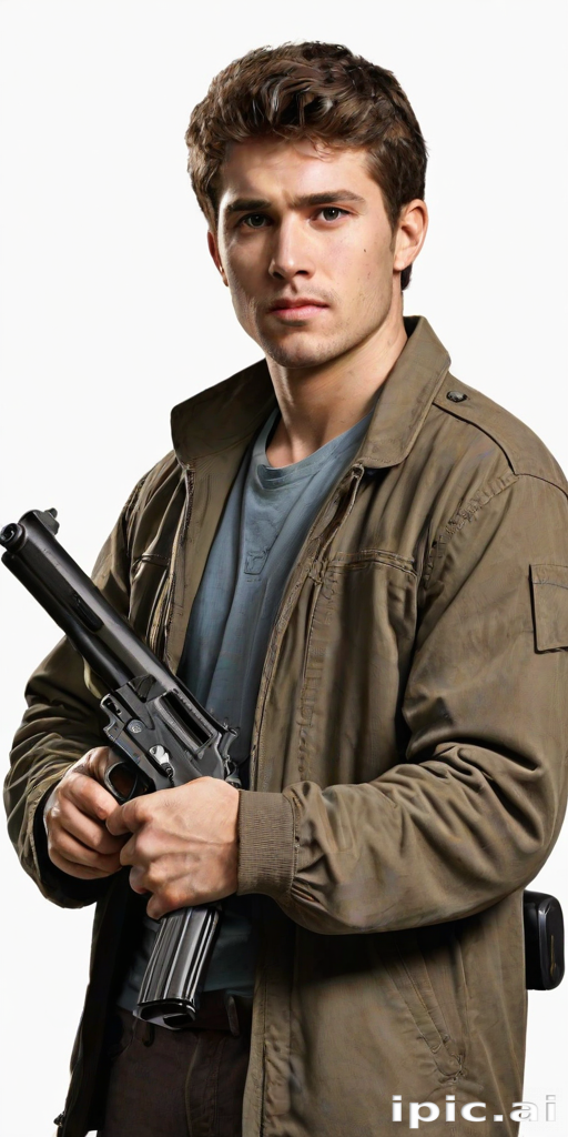 holding gun png