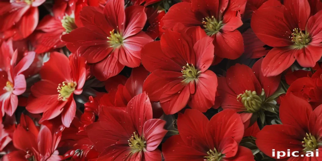flower background red