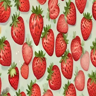 cute strawberry background