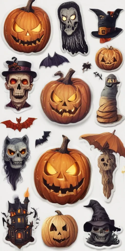 halloween stickers png