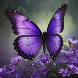 purple butterflies wallpaper