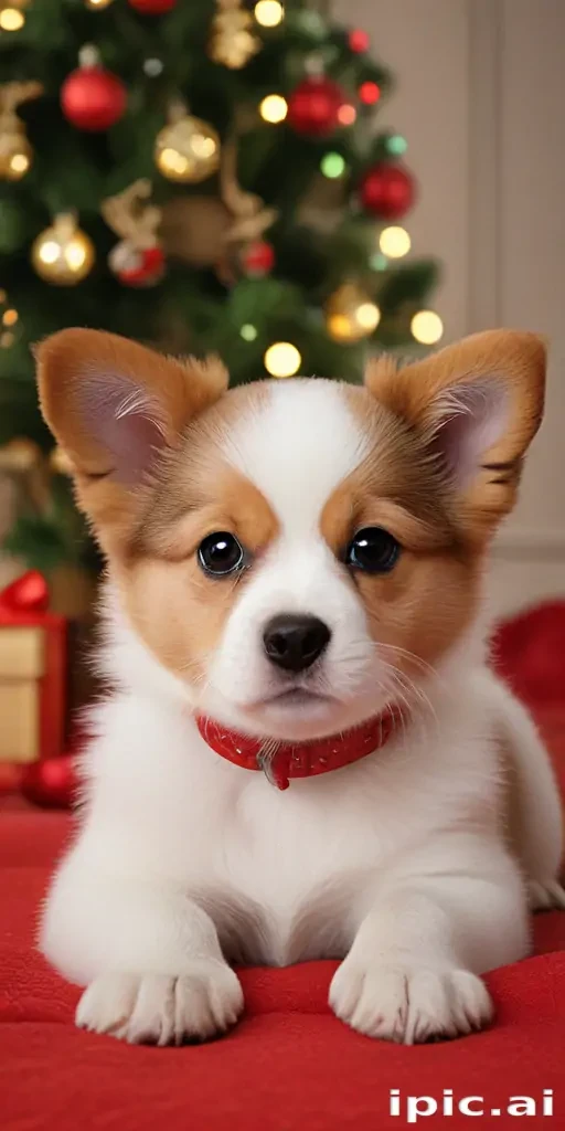 puppy christmas dog wallpaper
