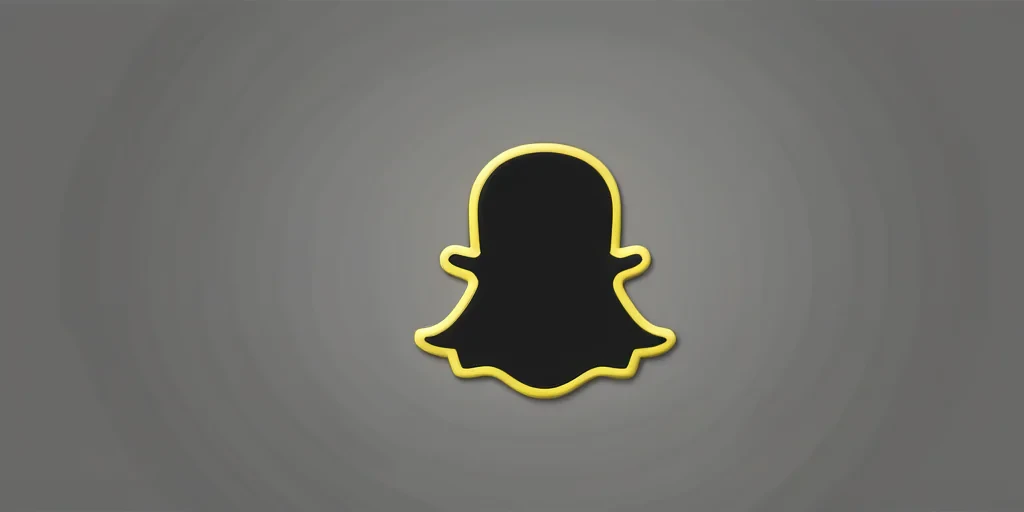 black snapchat icon