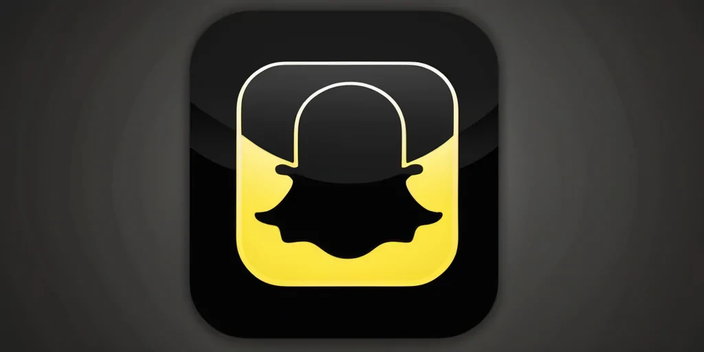 black snapchat icon