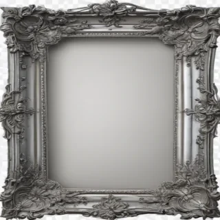 silver frame png