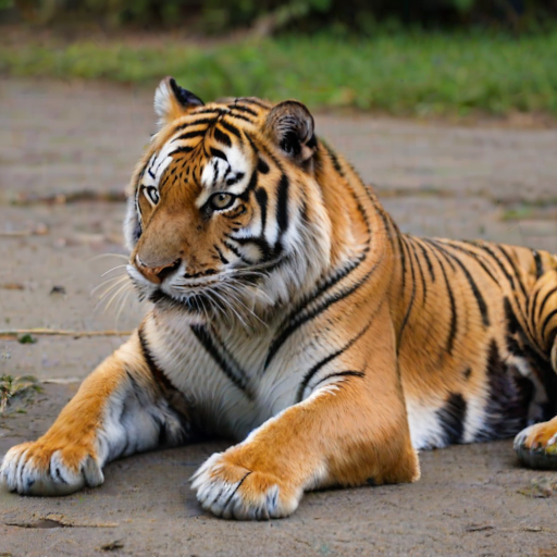 transparent tiger