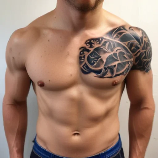 male rib tattoos