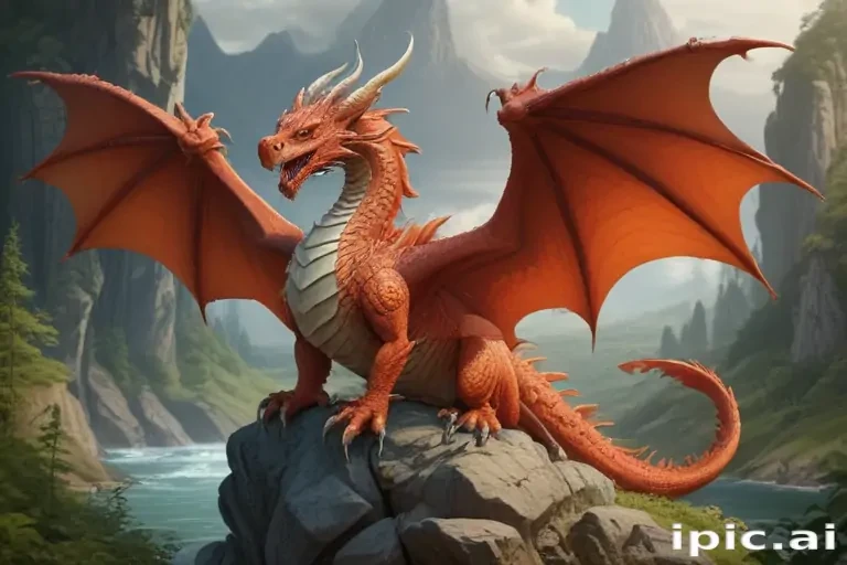 cartoon drawing of a dragon