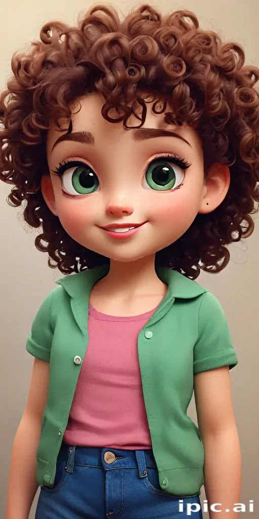 cartoon characters with curly hair