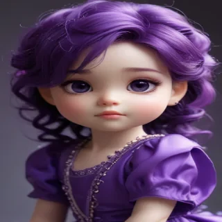 purple cute