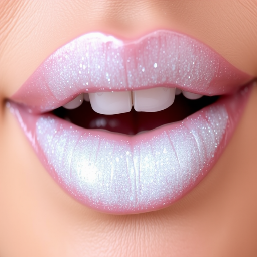 Pearlescent white lip topper called "Snow Queen," designed to add dimension and luminosity to any lip color underneath