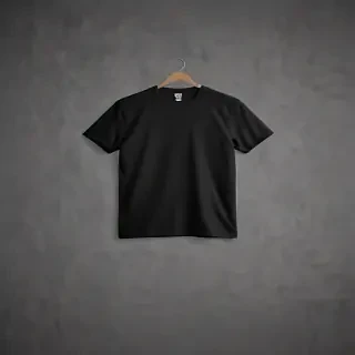 black tee shirt mockup