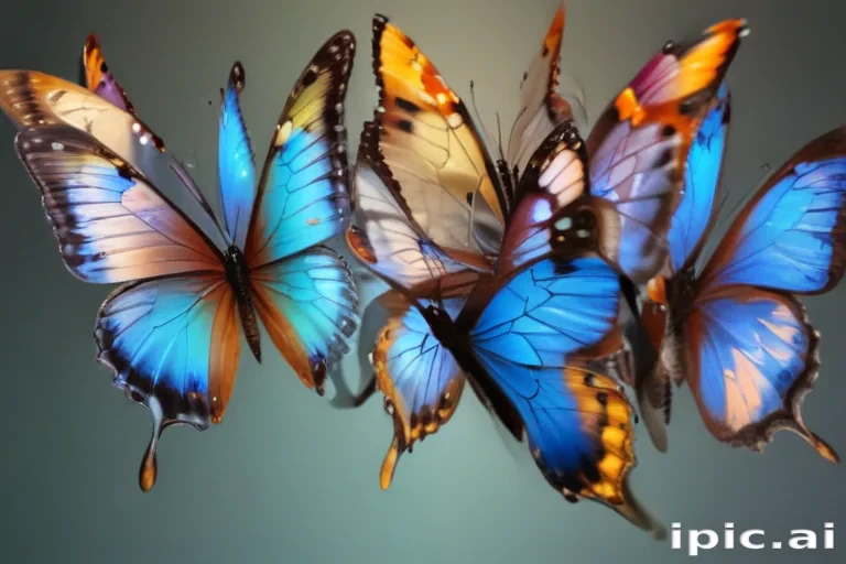 butterflies transparent