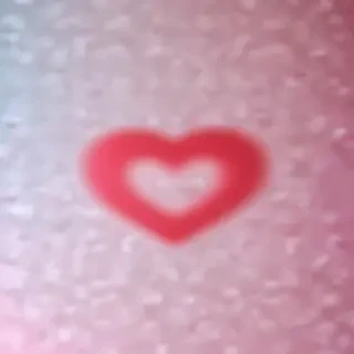 blurry heart wallpaper