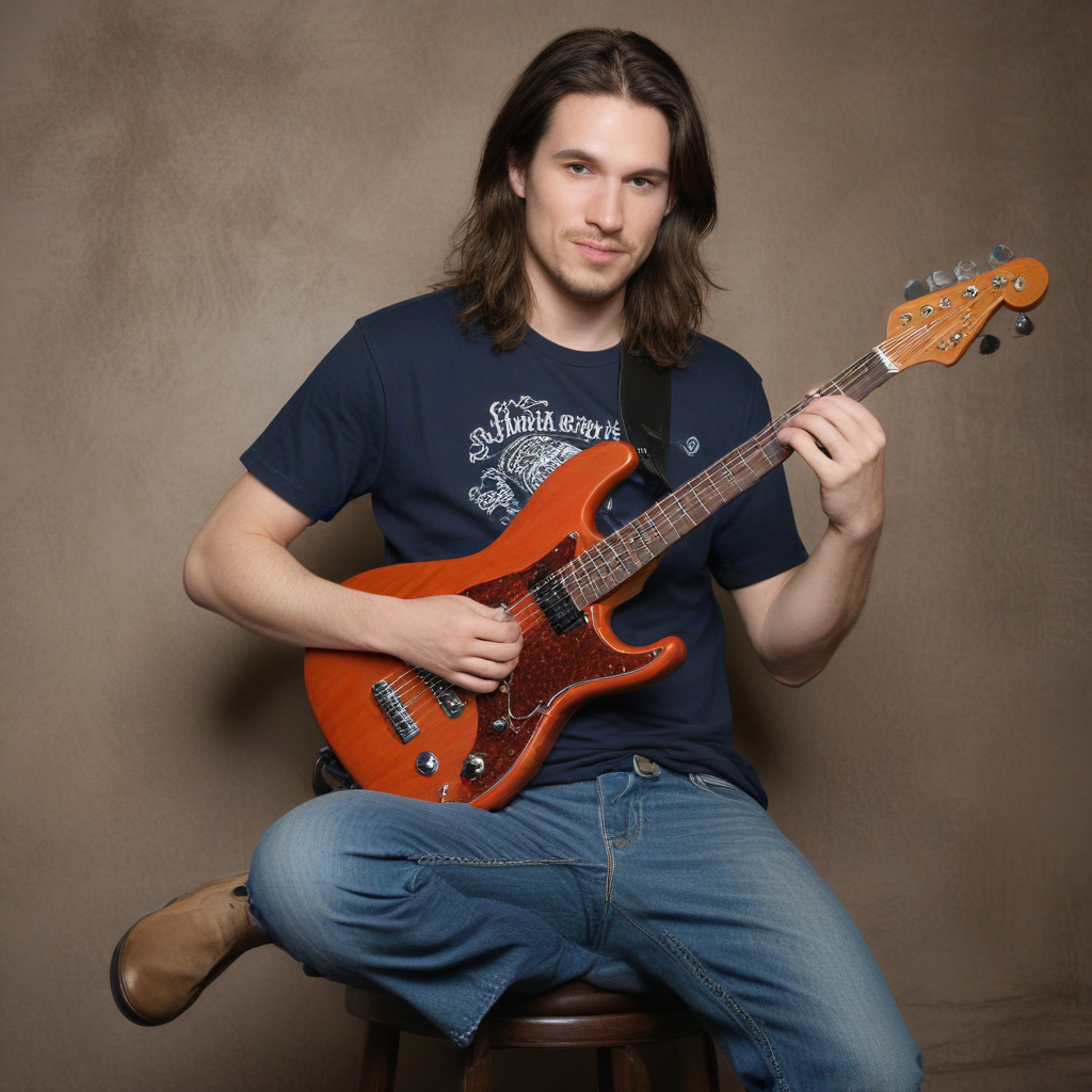 April fish guitar player