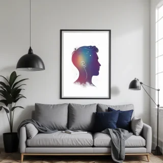 mockup wall art