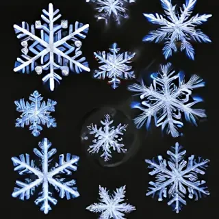 transparent snowflakes png