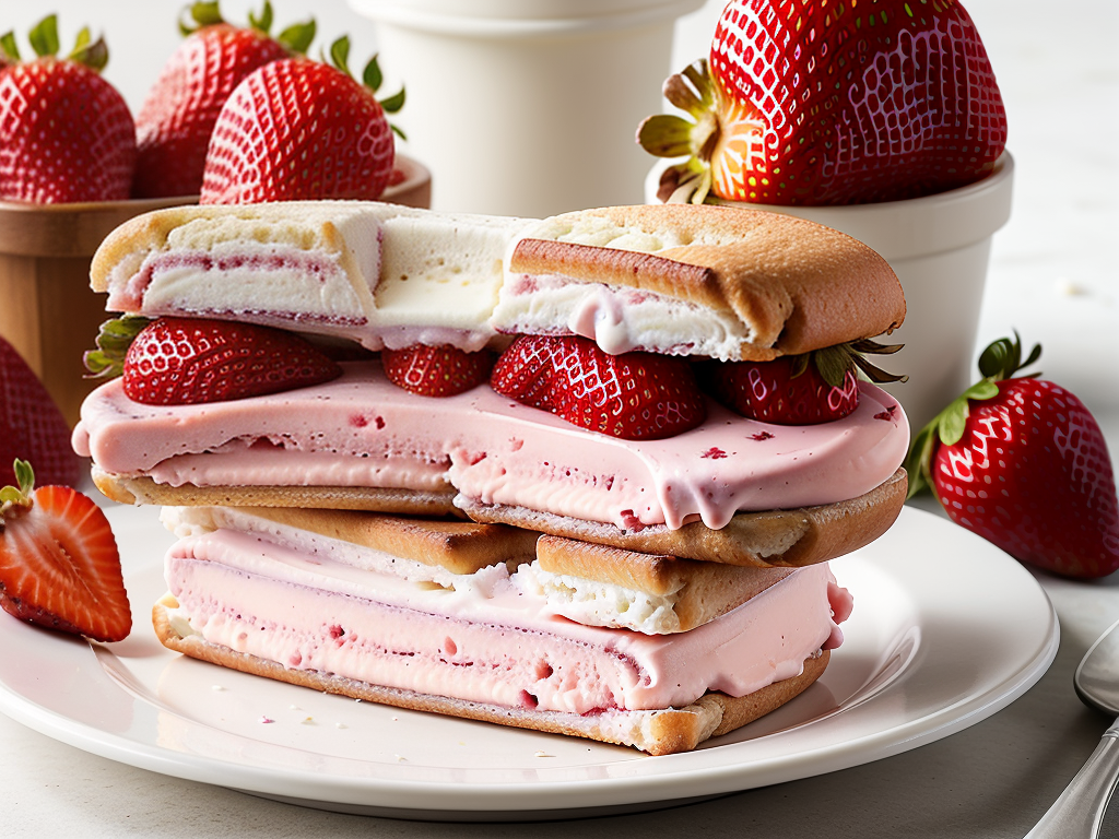 turkey hill strawberry ice cream sandwich