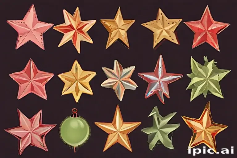 christmas stars clipart