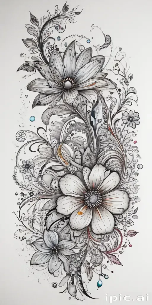 flower doodle art