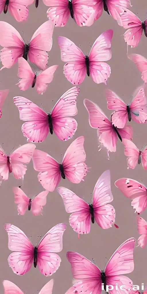 images of pink butterflies