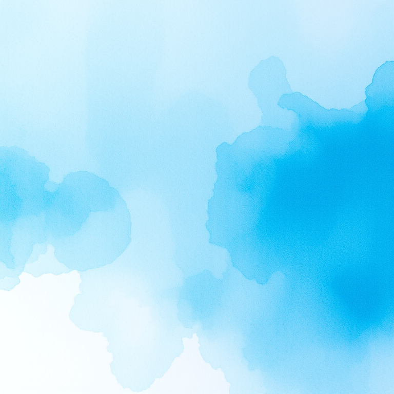 Create a vibrant blue watercolor texture with a soft gradient effect, using a Canon EOS 5D Mark IV camera settings of f/8 aperture, 1/125 shutter speed, and ISO 100, in a top-down view style to enhance the clarity and detail of the watercolor strokes.