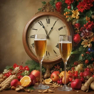 vintage new years images
