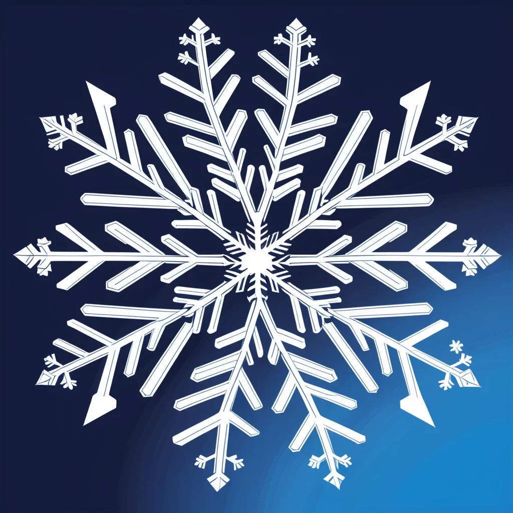 snowflake clipart free