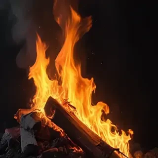 background on fire