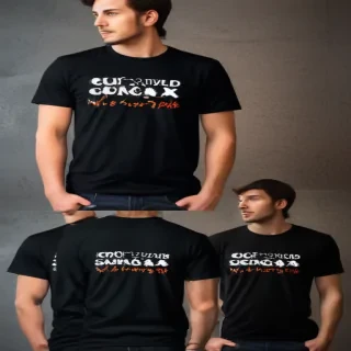 black t shirt mockup free