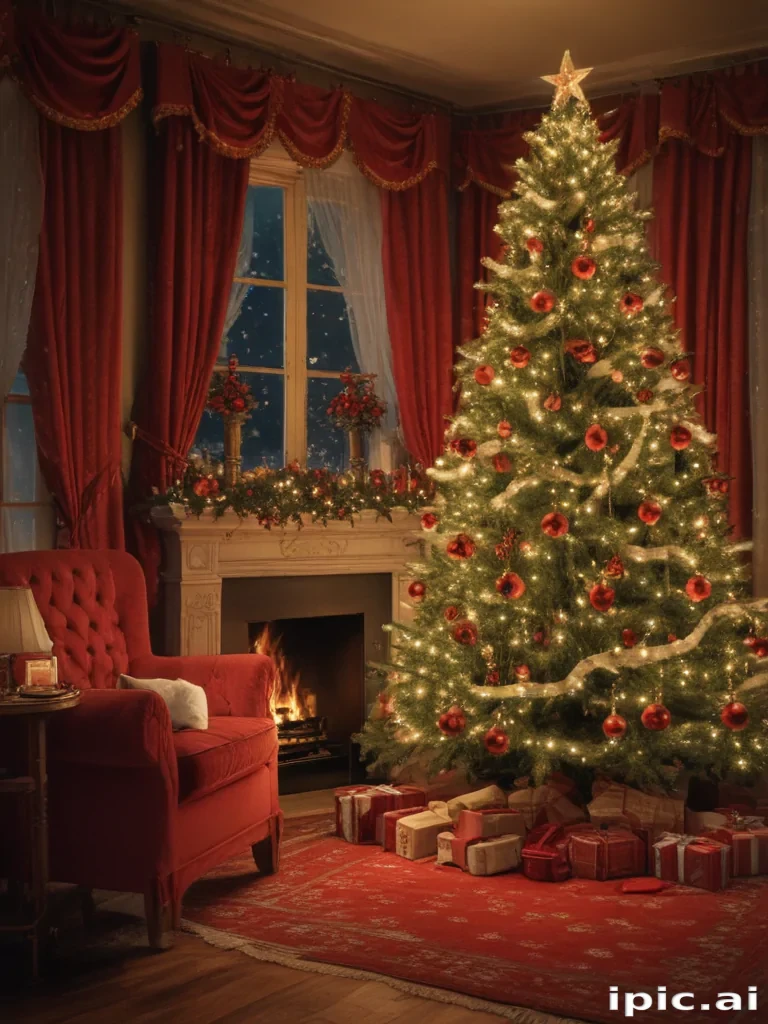 retro christmas image