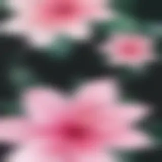 transparent flower background