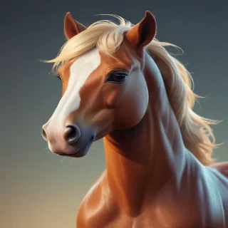 image of a cartoon horse