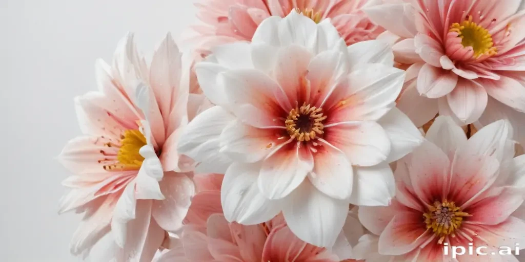 flower on white background