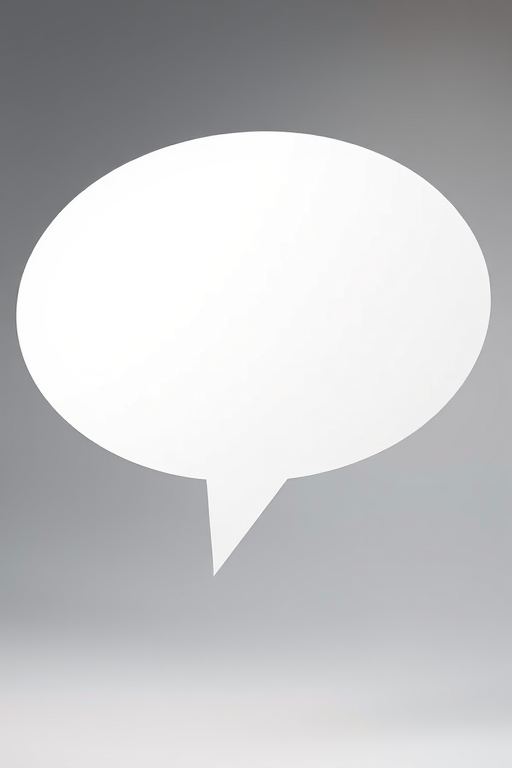 Create an image of a speech bubble with jagged edges against a transparent background, captured in high resolution with a DSLR camera, 50mm lens, f/2.8 aperture, ISO 100, soft lighting to enhance clarity and color accuracy.