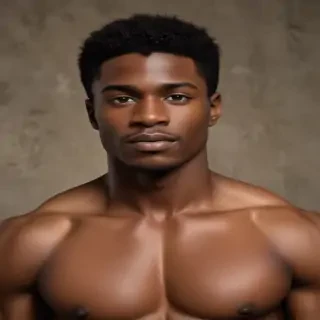 black male shirtless