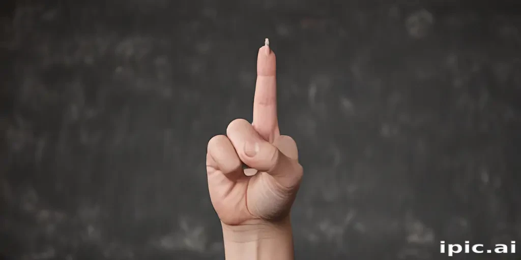 middle finger background