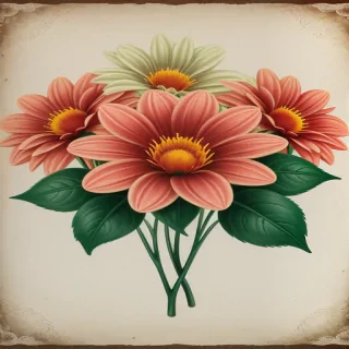 vintage flower png