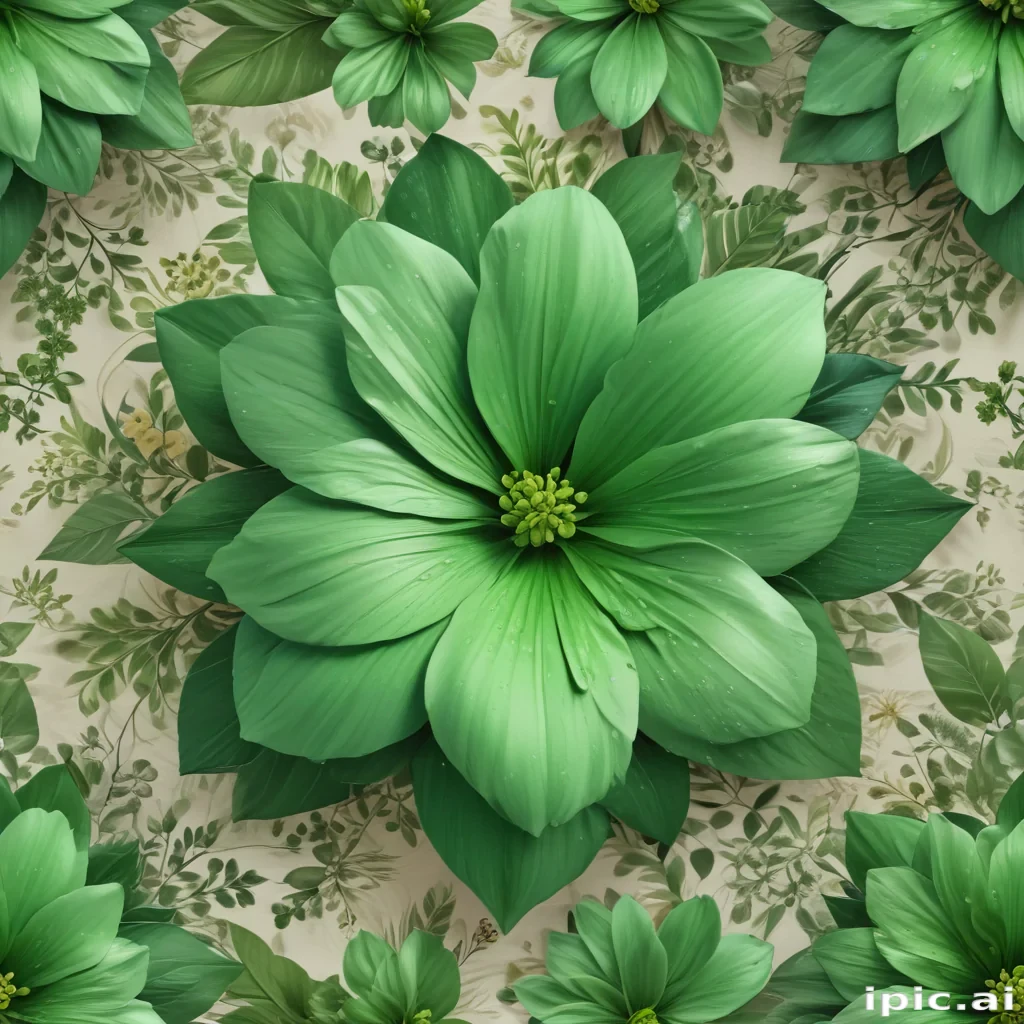 green flower png