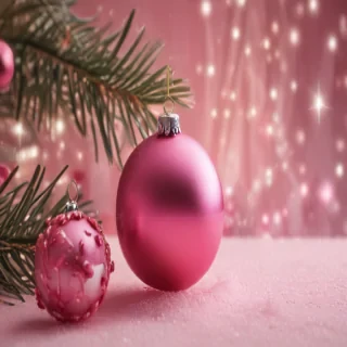pink christmas desktop wallpaper