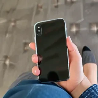 holding a phone