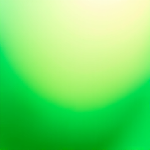 Generate an abstract image featuring a smooth gradient of vibrant green hues, shot with a Canon EOS R5, 50mm lens, f/1.4 aperture, ISO 100, 1/200s shutter speed, top-down view for a minimalist aesthetic.