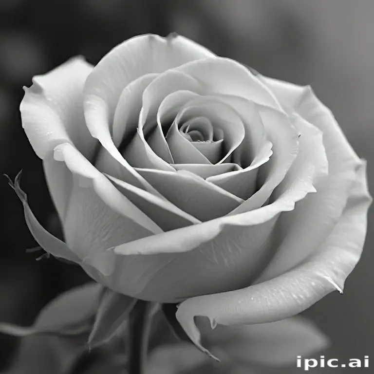 rose pictures in black and white