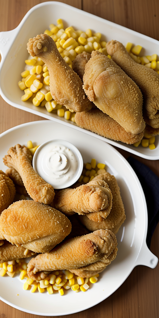 fried chicken with cornstarch no flour