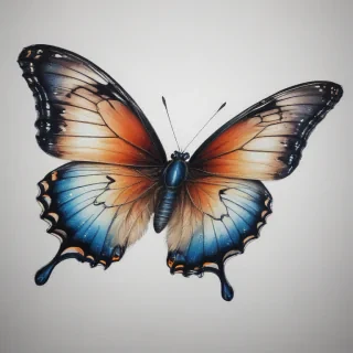 drawing butterfly