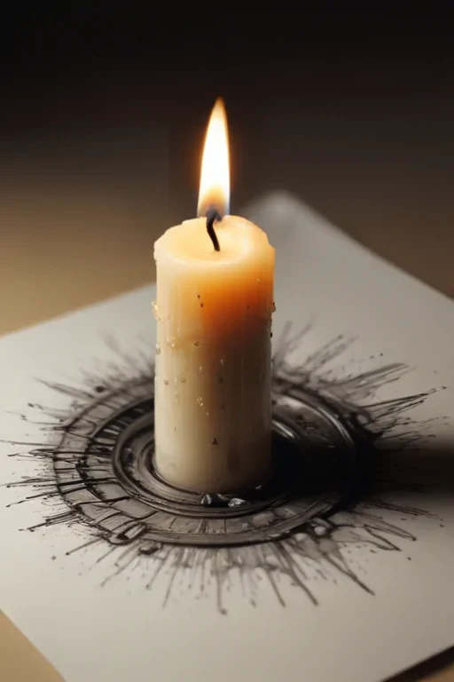candle drawing