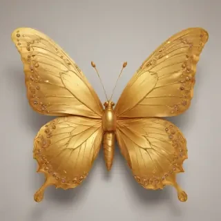 golden butterfly png