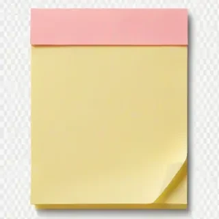aesthetic cute sticky note png